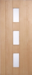 Copenhagen 3-Light External Solid Oak Door