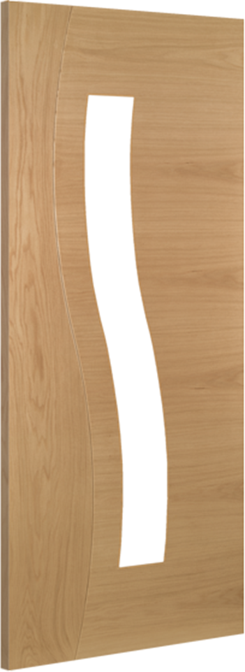 Cadiz Oak Internal Door with Clear Glass (pre-finished)