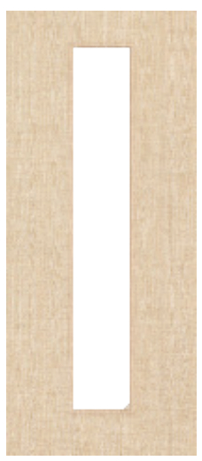 Ash Veneered Door with Glass Opt. 10 (pre-finished)