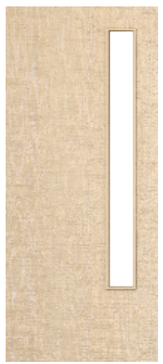 Ash Veneered Door with Glass Opt. 13 (pre-finished)