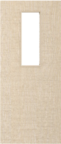 Ash Veneered Door with Glass Opt. 14 (pre-finished)