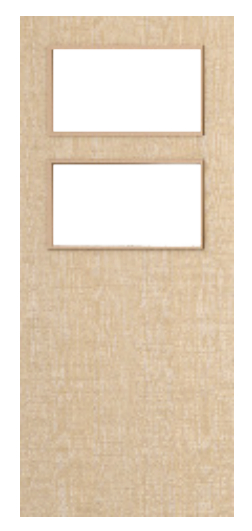 Ash Veneered Door with Glass Opt. 2 (pre-finished)