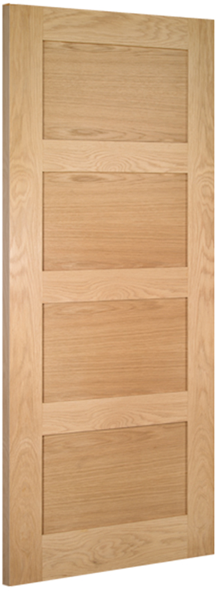 Coventry 4 Panel Internal Oak Door with 18mm lippings