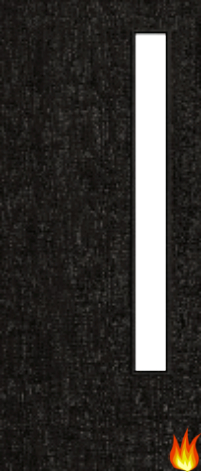 Flush Dark Grey Ash Fire Door with Glass (Opt. 13)