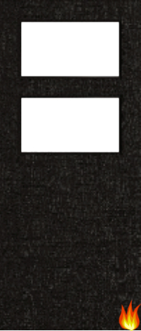 Flush Dark Grey Ash Fire Door with Glass (Opt. 2)