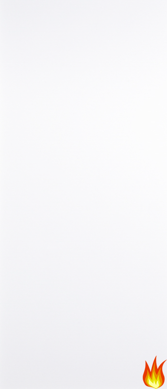 Flush White Primed Internal Fire Door with 18mm Lippings (FD30)
