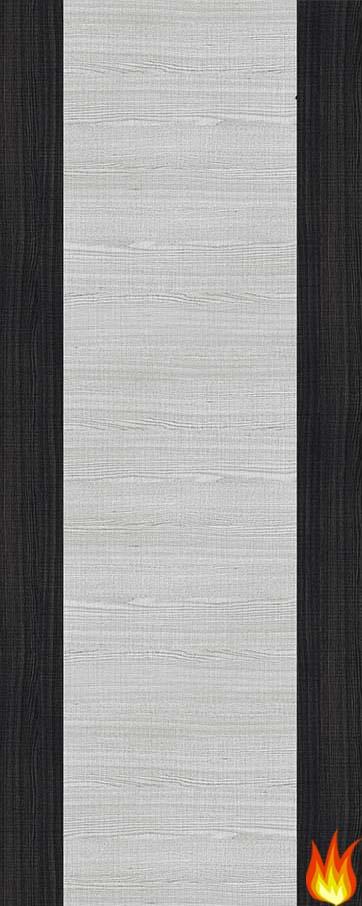 D102 Light Grey with Dark Grey Stiles Internal 30 Minute Fire Door FD30 (pre-finished)