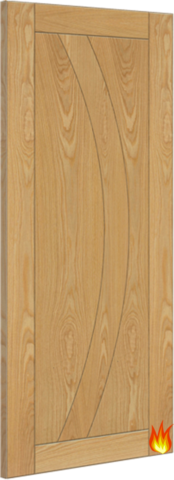 Ravello Internal Oak Fire Door FD30 (18mm lippings) Pre-finished