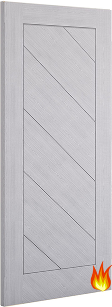 Torino Light Grey Internal Fire Door (18mm lippings) FD30
