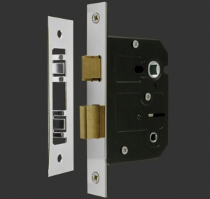 Gridlock Stainless Steel Bathroom Lock (various finishes)