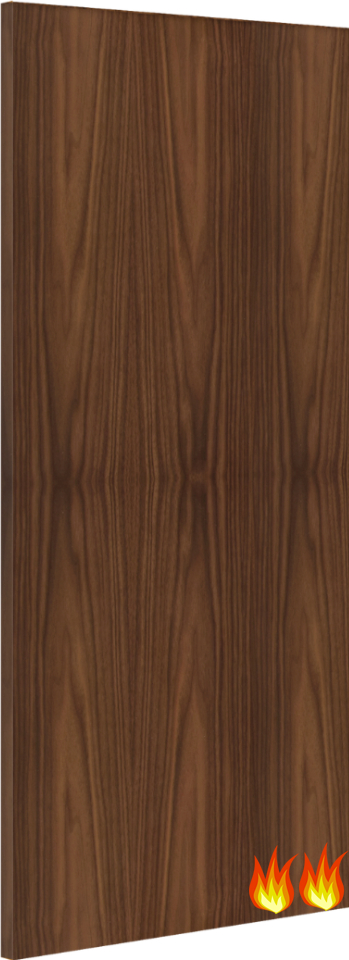 Flush Internal Walnut 60 Minute Fire Door (FD60)