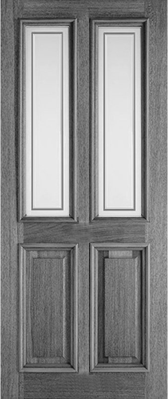 Derby Etched Solid Accoya External Door (Bespoke)