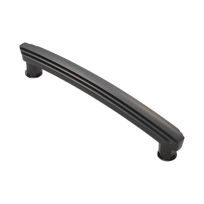 Art Deco Cabinet/Cupboard/Wardrobe Handle - Matt Black