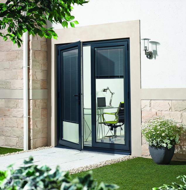 Anthracite Grey External French Doors