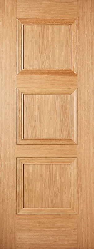 Amsterdam 3 Panel Internal Oak Door (pre-finished)
