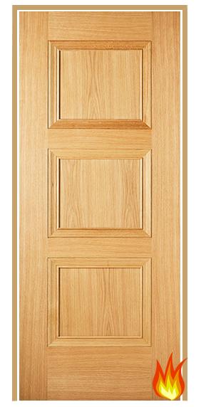 Amsterdam Oak Prehung Internal Fire Door (pre-finished)