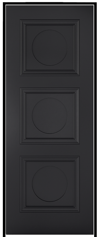 Antwerp Black Prehung Internal Door