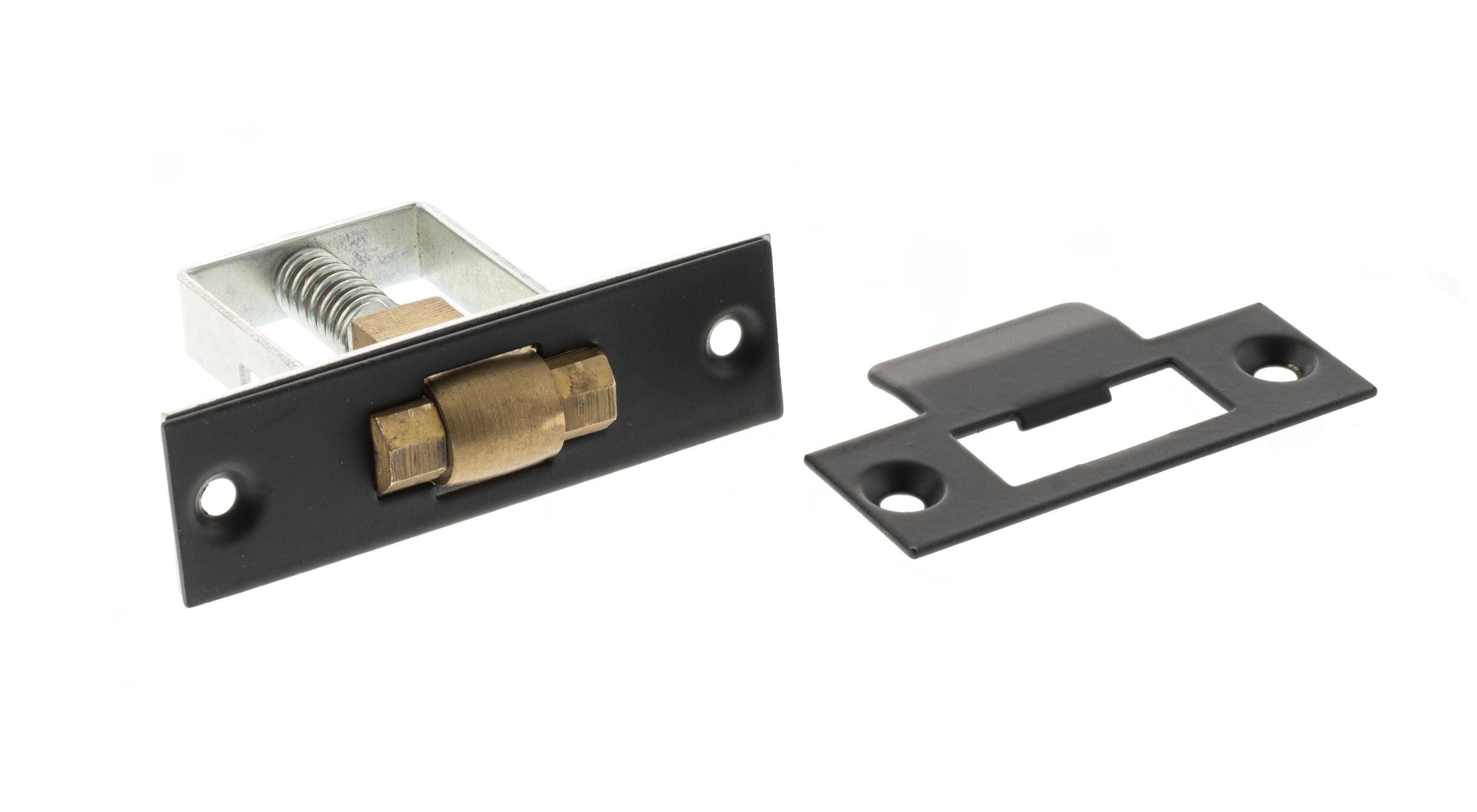 Adjustable Architectural Heavy Duty Roller Catch – Matt Black