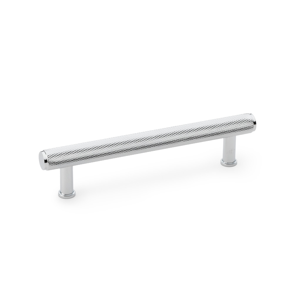 Crispin Knurled T-bar Cupboard Pull Handle (Polished Chrome)
