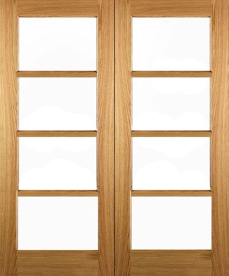 Bespoke (made to measure) Solid Oak Pattern 70 French Doors