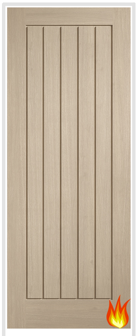 Mexicano Blonde Oak Prehung Internal Fire Door (pre-finished)