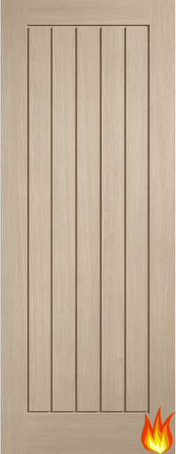 Mexicano Blonde Oak Fire Door FD30 (pre-finished)