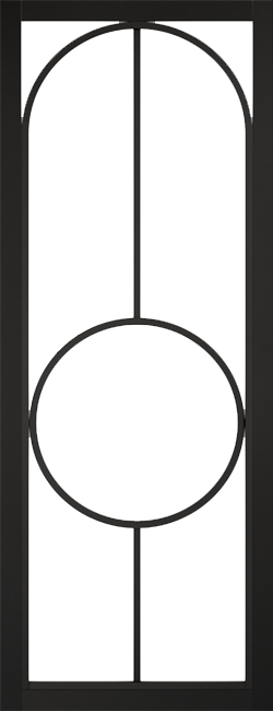 Bowery Black (pre-finished) Internal Door with Clear Glass