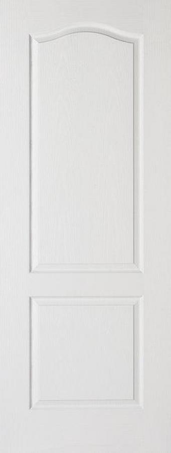Classical 2 Panel White (primed) Internal Door - Grained