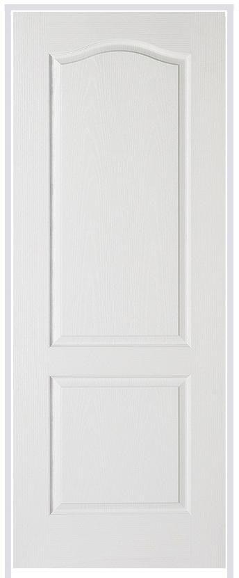 Textured Classical 2P (hollow core) Primed White Prehung Internal Door