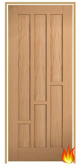 Coventry Internal Oak Prehung Fire Door (un/pre-finished)