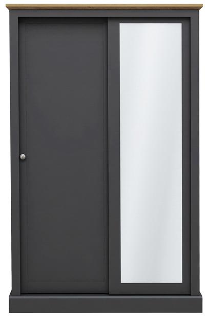 Devon Charcoal Double Sliding Wardrobe