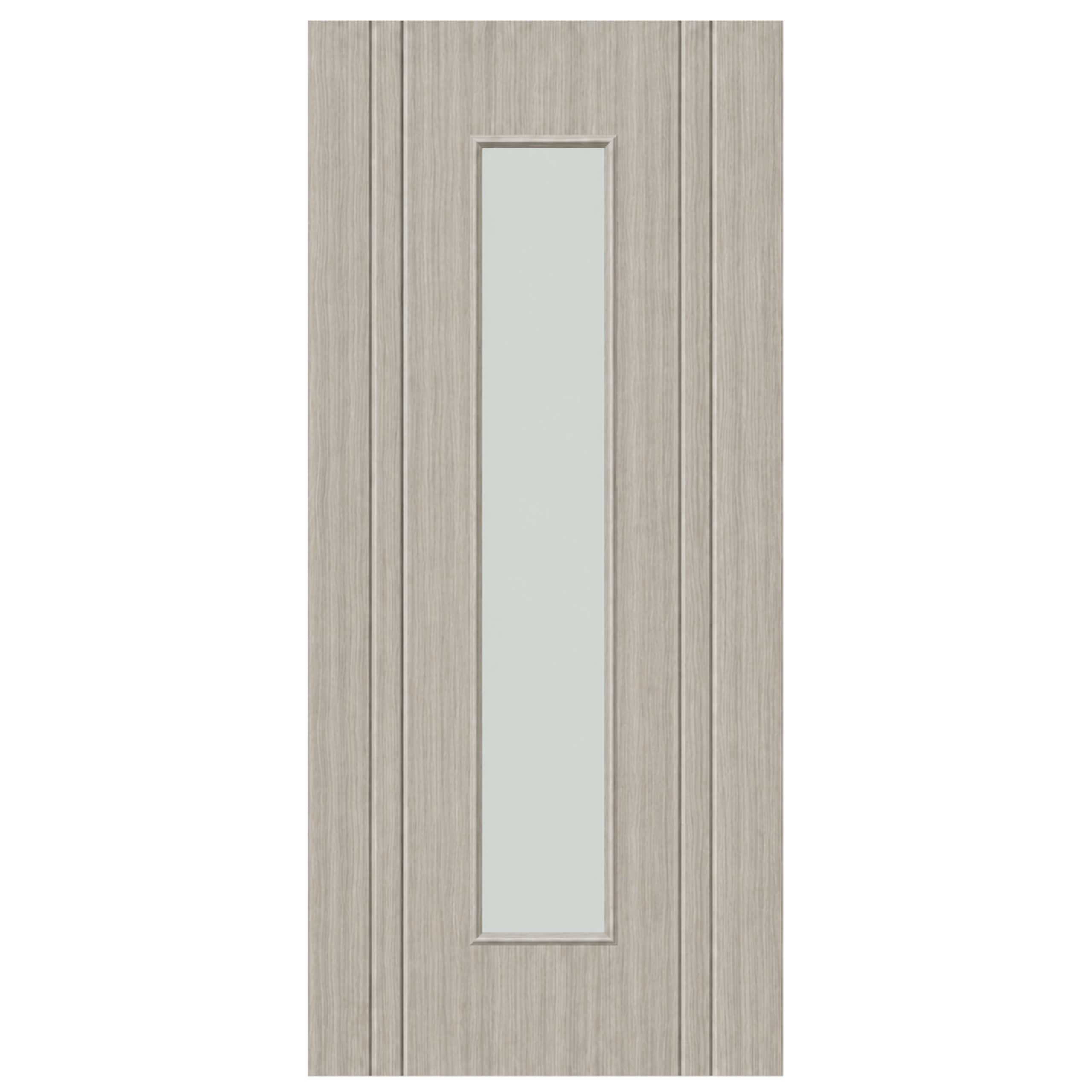 Capri Light Grey Laminate Door with Clear Glass (pre-finished)