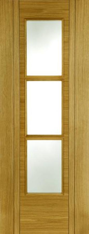 Capri 3-Light Glazed Internal Oak Door (pre-finished)