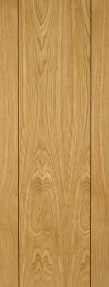 Vision Flush Internal Oak Door with Walnut Inlay (pre-finished)