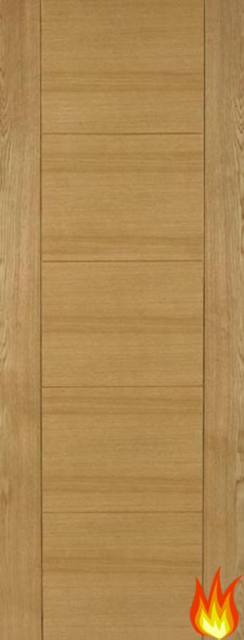 Deluxe Iseo Quarter Cut Oak Internal Fire Door FD30 (pre-finished)