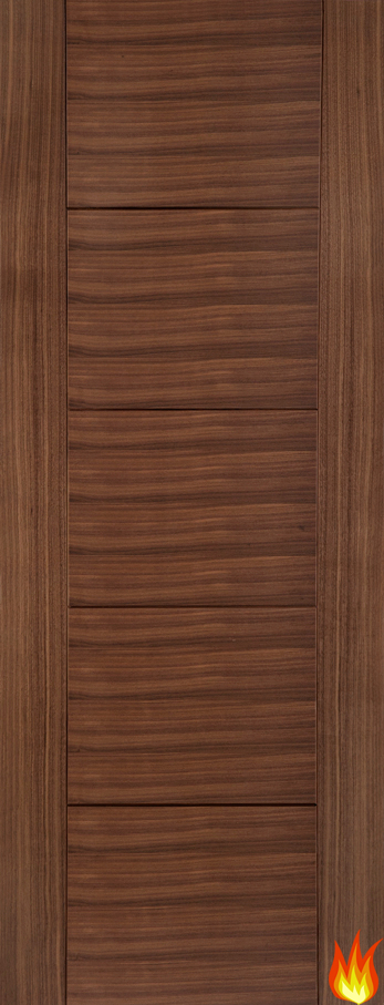 Iseo Internal Walnut Fire Door - FD30 (pre-finished)
