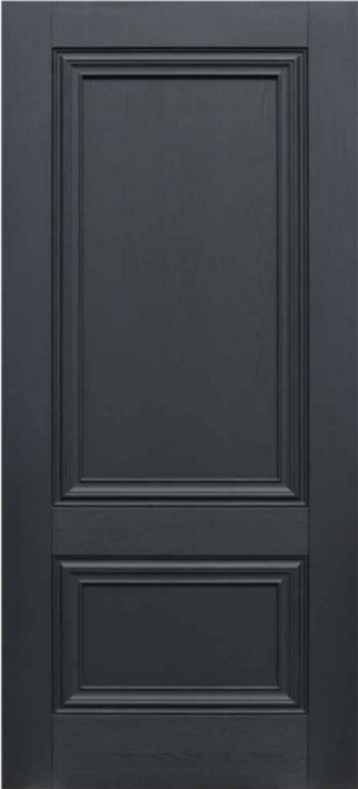 Black Laminate Lyon 2 Panel Internal Door (pre-finished)