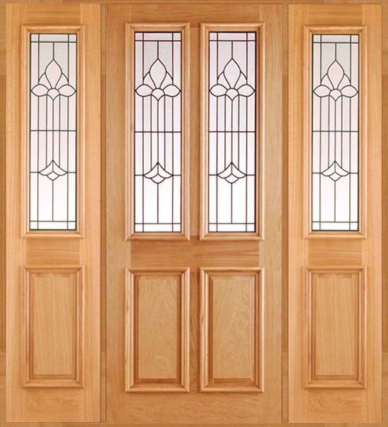 Derby Chameleon Oak Front Door with Sidelight/s