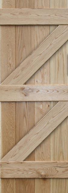 Oak Ledged and Braced Internal Door