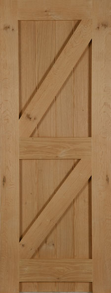 Oak Framed Ledged and Braced Internal Door