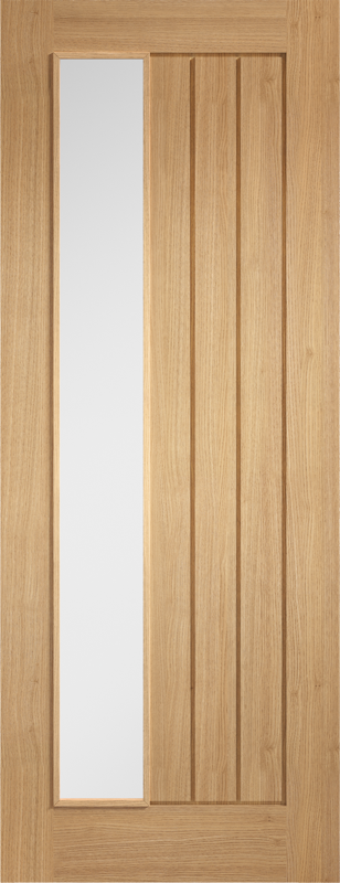 Tuscany Oak Door with Clear Glass