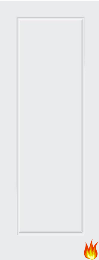 Laminate 1 Panel White Internal Fire Door (pre-finished)