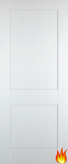 Shaker 2 Panel White (primed) Internal Fire Door