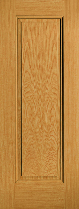 Eindhoven 1 Panel Internal Oak Door (pre-finished)