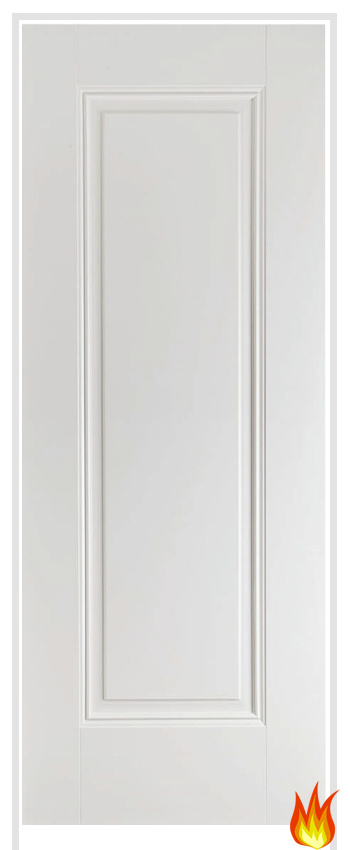 Eindhoven Primed White Prehung Internal Fire Door (FD30)