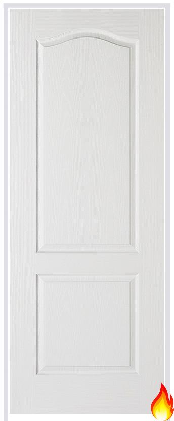 Textured Classical 2P (solid core) Primed White Prehung Fire Door (FD30)