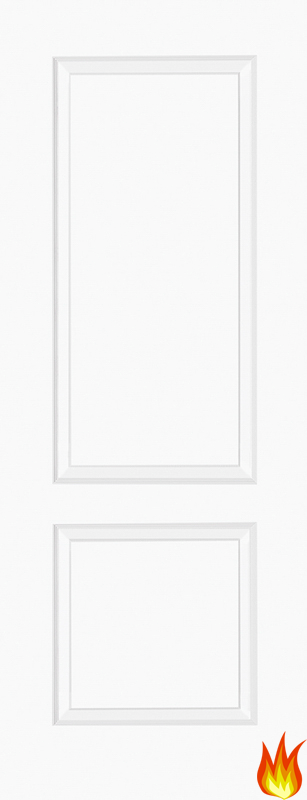 Berlin Pre-Finished White Internal Fire Door (solid core)
