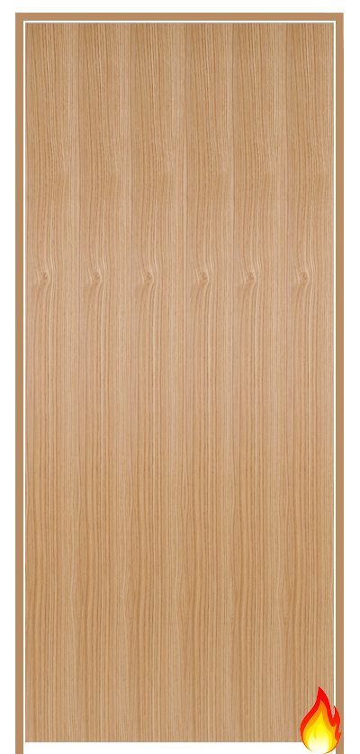 Pre-finished Flush Oak Prehung Fire Door (FD30)