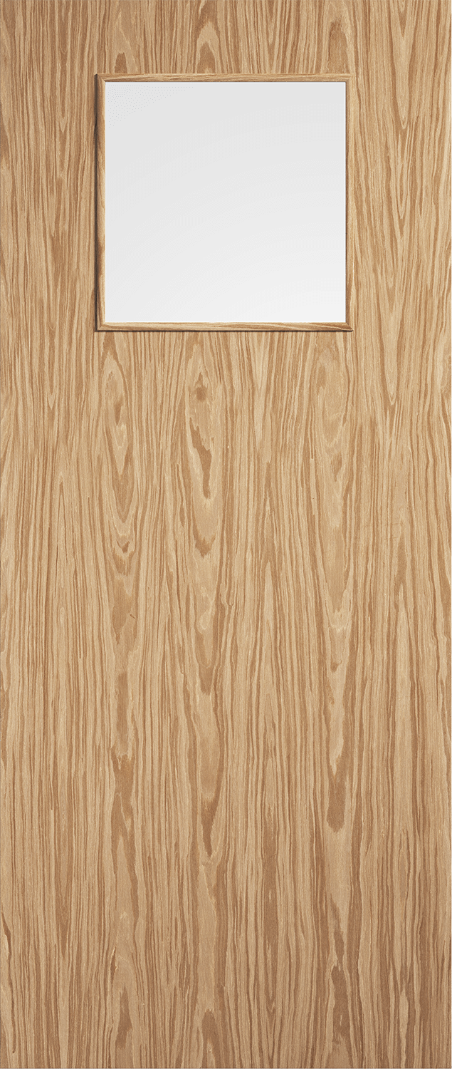 1G Flush Oak Veneered Internal Fire Door FD30 (pre-finished)