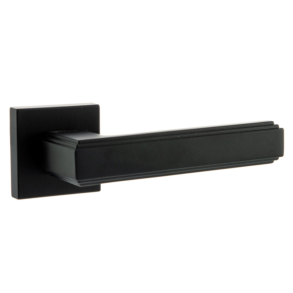 Forme Alila Door Handle on Minimal Square Rose (various finishes)